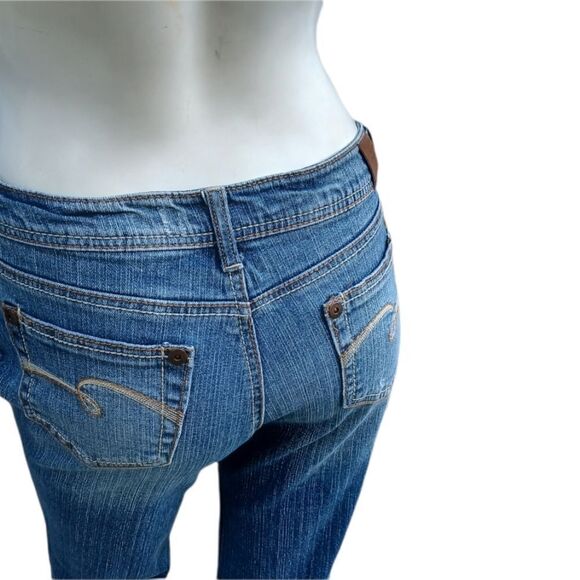 120814..Justice Bootcut Jeans Size Jr. 12 1/2, W26" 26"Inseam 8"Rise - Picture 3 of 7